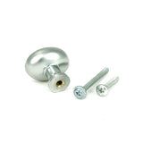 From The Anvil Cabinet Hardware Satin Chrome / Cabinet Knobs / 32mm Dia. From The Anvil - Satin Chrome Moore Cabinet Knob - 32mm