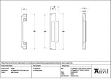 From The Anvil Locks & Latches Satin Chrome / DIN Rebate Kit From The Anvil - Satin Chrome Rebate Kit for Euro Sash Lock