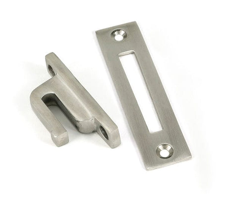 From The Anvil Window Furniture Satin Marine SS (316) / Yes / Mortice & Hook Place From The Anvil - Satin Marine SS (316) Locking Newbury Fastener