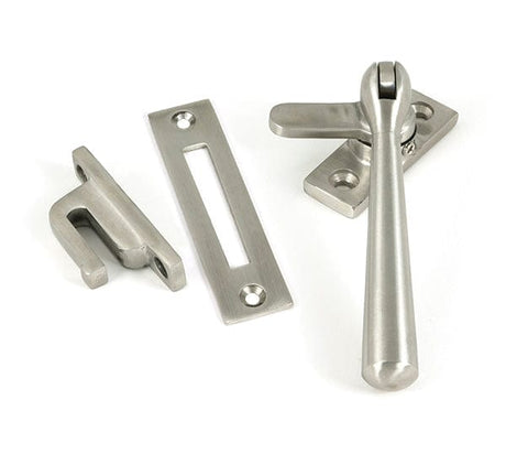 From The Anvil Window Furniture Satin Marine SS (316) / Yes / Mortice & Hook Place From The Anvil - Satin Marine SS (316) Locking Newbury Fastener