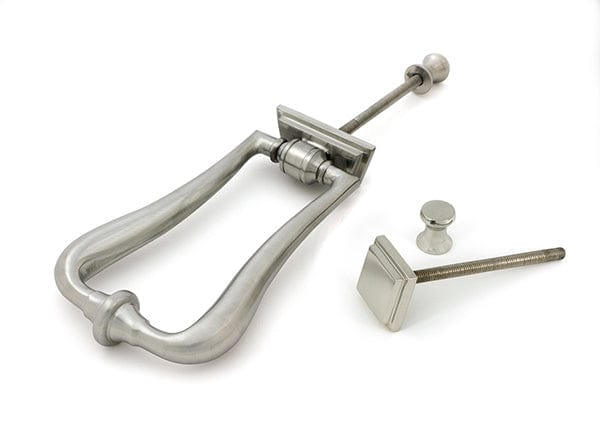 From The Anvil Door Furniture Satin Marine SS (316) / Art Deco Door Knocker From The Anvil - Satin Marine SS (316) Slimline Art Deco Door Knocker