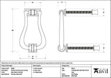 From The Anvil Door Furniture Satin Marine SS (316) / Art Deco Door Knocker From The Anvil - Satin Marine SS (316) Slimline Art Deco Door Knocker