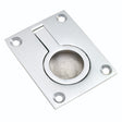 High quality image of Carlisle Brass - Flush Ring Pull - Satin Chrome | Sku. frp50sc | Trade Door Handles.