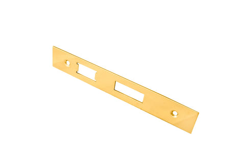 High quality image of Eurospec - Easi - T Forend Strike and Fixing Pack-PVD-Square Forend - PVD | Sku. fsf5004pvd | Trade Door Handles.
