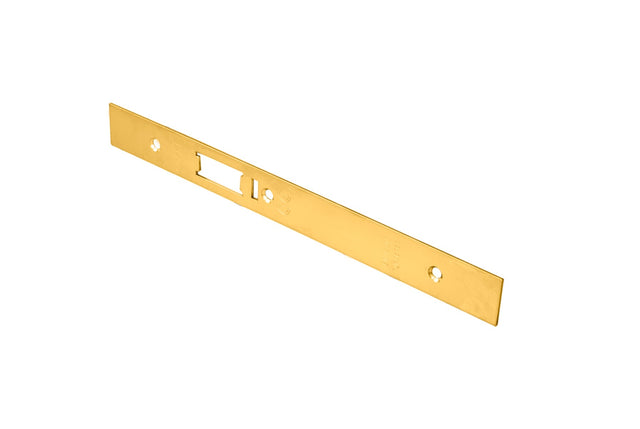 High quality image of Eurospec - Forend Strike & Fixing Pack To Suit Din Anti Thrust Night Latch-PVD-S | Sku. fsf5031pvd | Trade Door Handles.