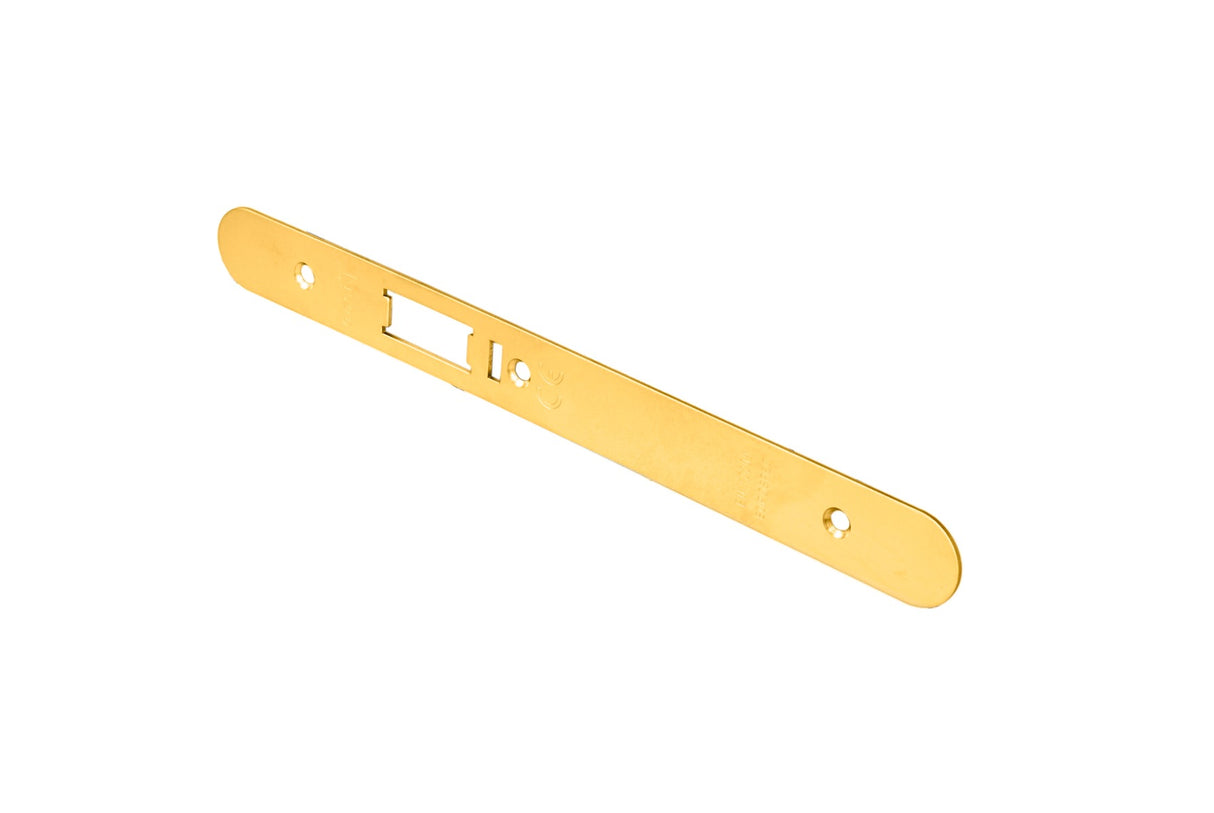 High quality image of Eurospec - Forend Strike & Fixing Pack To Suit Din Anti Thrust Night Latch-PVD-R | Sku. fsf5031pvd-r | Trade Door Handles.