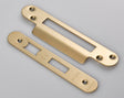 High quality image of Eurospec - Forend Strike & Fixing Pack to suit Architectural Sashlocks (BAS/ESS) - Satin Brass | Sku. fsf5004sb-r | Trade Door Handles.