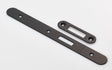High quality image of Eurospec - Forend Strike and Fixing Pack to suit Din Euro Deadlock (Security) Radius - Matt Black | Sku. fsf5015mb-r | Trade Door Handles.