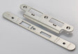 High quality image of Eurospec - Forend Strike & Fixing Pack To Suit Din Escape Lock-Satin Stainless S | Sku. fsf5032sss-r | Trade Door Handles.