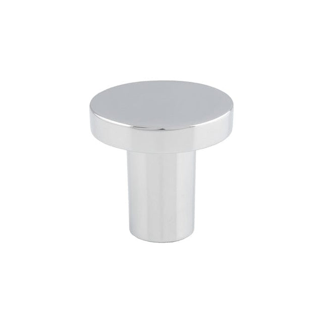 Finger Tip Design Cabinet Hardware Polished Chrome / Cabinet Knobs / 26mm Dia. FTD - Circular Cupboard Knob Polished Chrome 26mm