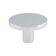 Finger Tip Design Cabinet Hardware Polished Chrome / Cabinet Knobs / 41mm Dia. FTD - Circular Cupboard Knob Polished Chrome 41mm