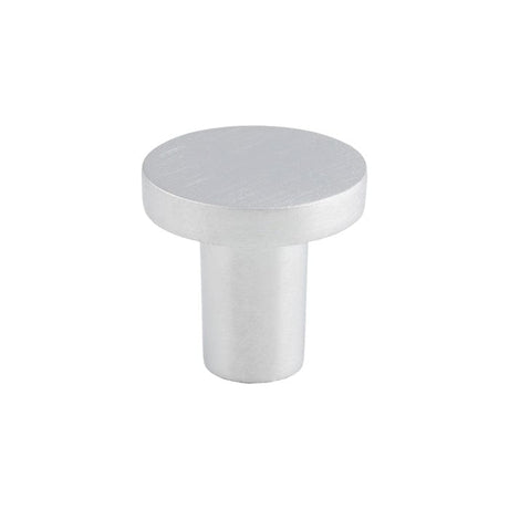 Finger Tip Design Cabinet Hardware Satin Chrome / Cabinet Knobs / 26mm Dia. FTD - Circular Cupboard Knob Satin Chrome 26mm