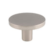Finger Tip Design Cabinet Hardware Satin Nickel / Cabinet Knobs / 41mm Dia. FTD - Circular Cupboard Knob Satin Nickel 41mm