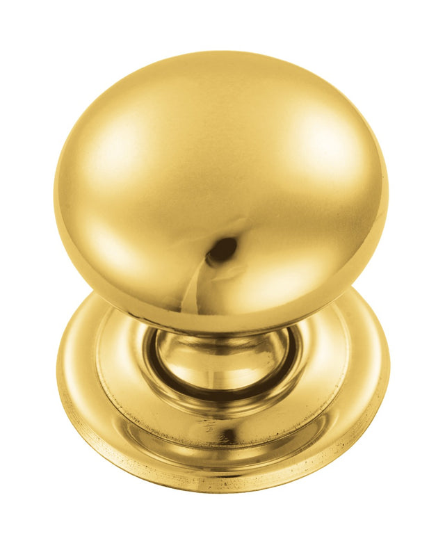 High quality image of FTD - Hollow Victorian Knob 32mm - Polished Brass | Sku. ftd1265b | Trade Door Handles.