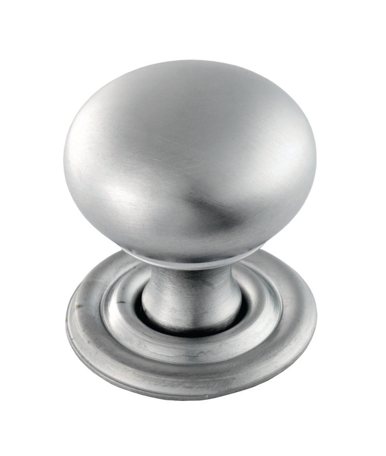 High quality image of FTD - Hollow Victorian Knob 38mm - Satin Chrome | Sku. ftd1265csc | Trade Door Handles.