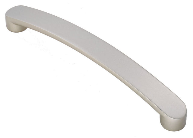 High quality image of FTD - Radius End Flat Bow Handle 160mm - Satin Nickel | Sku. ftd2035bsn | Trade Door Handles.