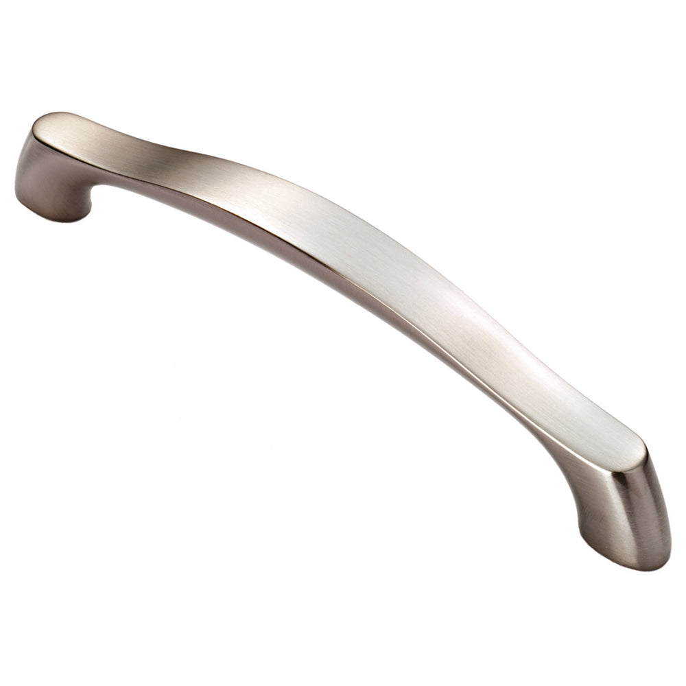 High quality image of FTD - Chunky Arched Grip Handle 160mm - Satin Nickel | Sku. ftd2080bsn | Trade Door Handles.