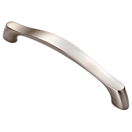 High quality image of FTD - Chunky Arched Grip Handle 160mm - Satin Nickel | Sku. ftd2080bsn | Trade Door Handles.