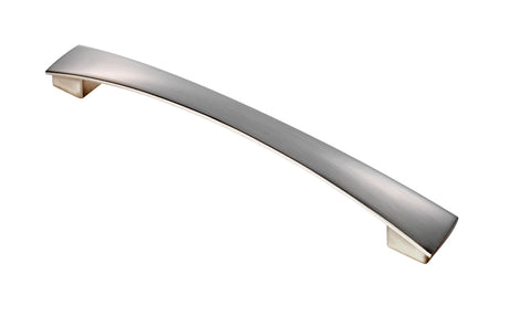High quality image of FTD - Valetta Bow Handle 192mm - Satin Nickel | Sku. ftd3170bsn | Trade Door Handles.