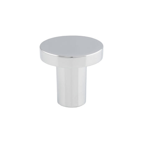 High quality image of FTD - Circular Cupboard Knob Polished Chrome 26mm | Sku. ftd348apc | Trade Door Handles.