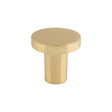 High quality image of FTD - Circular Cupboard Knob Satin Brass 26mm | Sku. ftd348asb | Trade Door Handles.