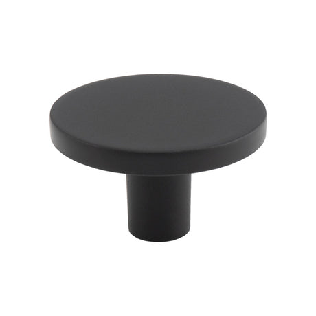 High quality image of FTD - Circular Cupboard Knob Black 41mm | Sku. ftd348bmb | Trade Door Handles.