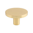 High quality image of FTD - Circular Cupboard Knob Satin Brass 41mm | Sku. ftd348bsb | Trade Door Handles.