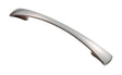 High quality image of FTD - Waisted Flat Bow Handle 128mm - Satin Nickel | Sku. ftd380bsn | Trade Door Handles.