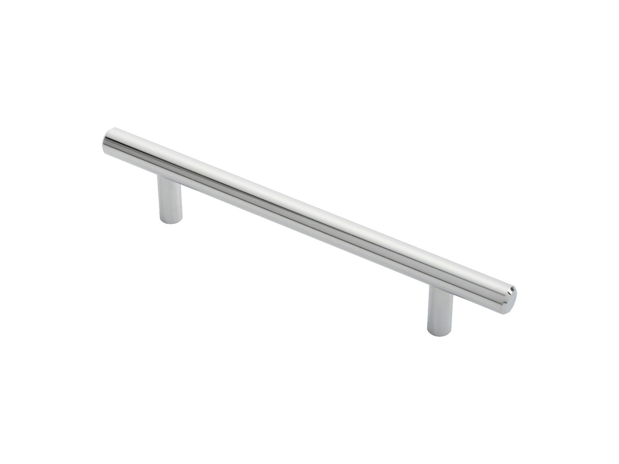 High quality image of FTD - Steel T-Bar Handle 128mm - Polished Chrome | Sku. ftd445bcp | Trade Door Handles.