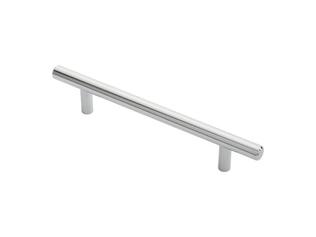High quality image of FTD - Steel T-Bar Handle 128mm - Polished Chrome | Sku. ftd445bcp | Trade Door Handles.