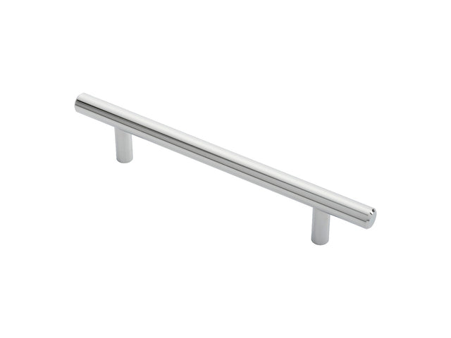 High quality image of FTD - Steel T-Bar Handle 128mm - Polished Chrome | Sku. ftd445bcp | Trade Door Handles.