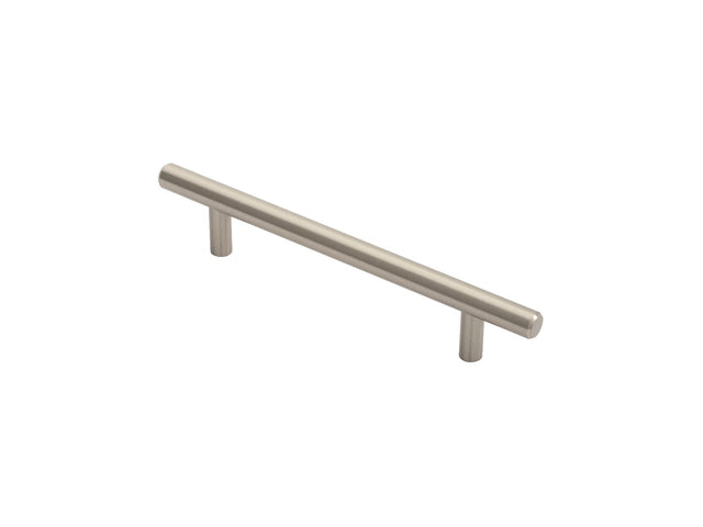 High quality image of FTD - Steel T-Bar Handle 128mm - Satin Nickel | Sku. ftd445bsn | Trade Door Handles.