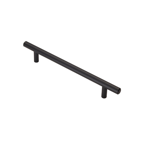 High quality image of FTD - Steel T-Bar Handle 160mm - Matt Black | Sku. ftd445cmb | Trade Door Handles.