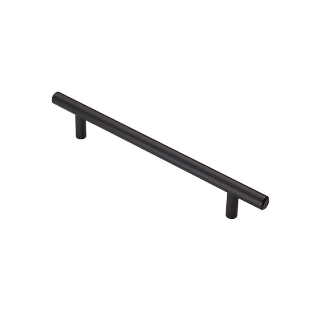 High quality image of FTD - Steel T-Bar Handle 160mm - Matt Black | Sku. ftd445cmb | Trade Door Handles.