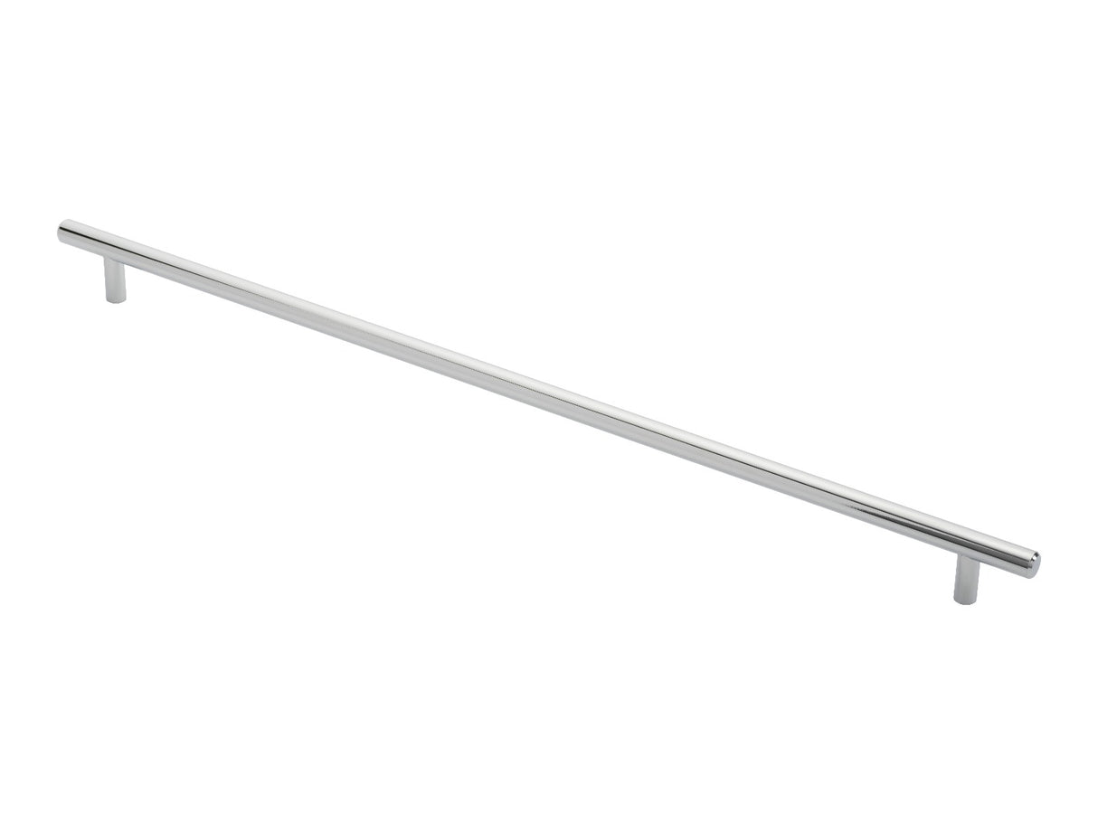 High quality image of FTD - Steel T-Bar Handle 448mm - Polished Chrome | Sku. ftd445jcp | Trade Door Handles.