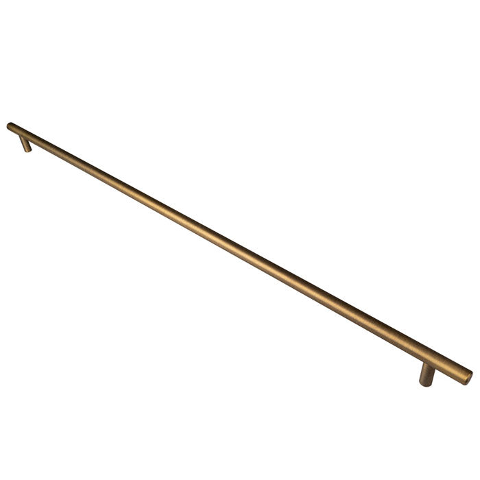 High quality image of Carlisle Brass - Steel T-Bar Handle 608mm - Antique Brass | Sku. ftd445mab | Trade Door Handles.