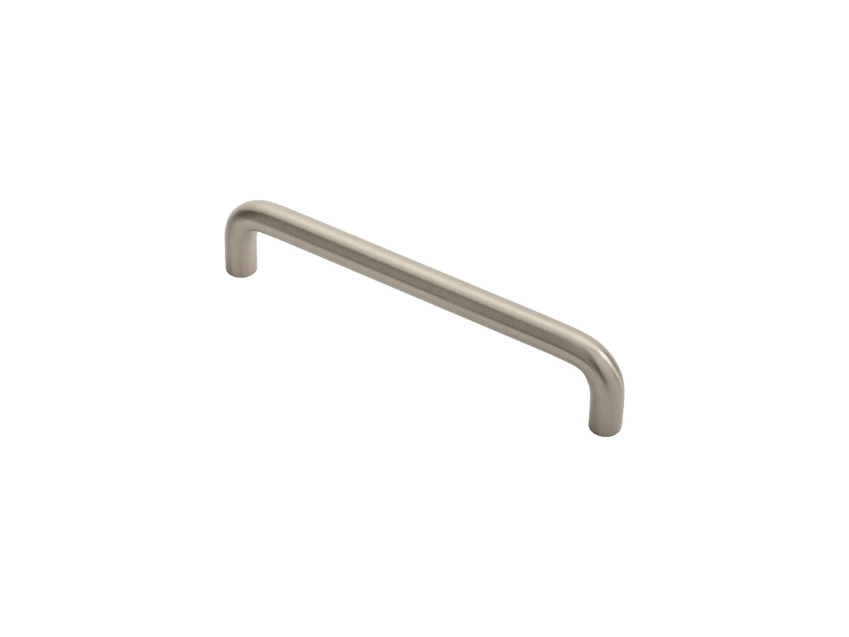 High quality image of FTD - D Handle 128mm - Satin Nickel | Sku. ftd460bsn | Trade Door Handles.