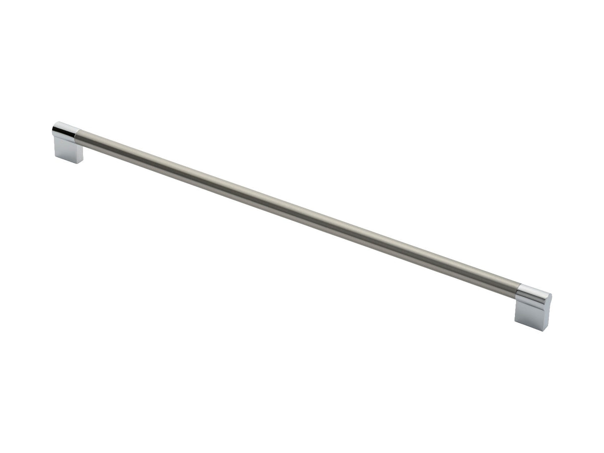 High quality image of FTD - Keyhole Handle 448mm - Satin Nickel/Polished Chrome | Sku. ftd470jsncp | Trade Door Handles.