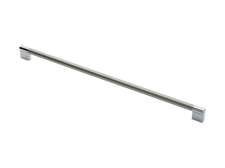 High quality image of FTD - Keyhole Handle 448mm - Satin Nickel/Polished Chrome | Sku. ftd470jsncp | Trade Door Handles.
