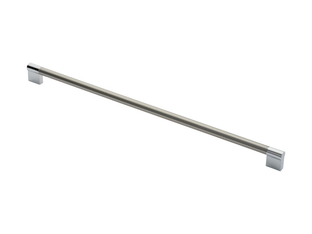 High quality image of FTD - Keyhole Handle 448mm - Satin Nickel/Polished Chrome | Sku. ftd470jsncp | Trade Door Handles.