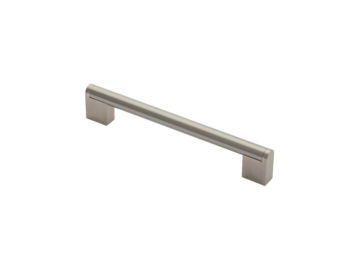 High quality image of FTD - Bar Handle 160mm - Satin Nickel/Stainless Steel | Sku. ftd4750csnss | Trade Door Handles.