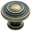 High quality image of FTD - Traditional Pattern Knob 34mm - Antique Burnished Brass | Sku. ftd515abb | Trade Door Handles.