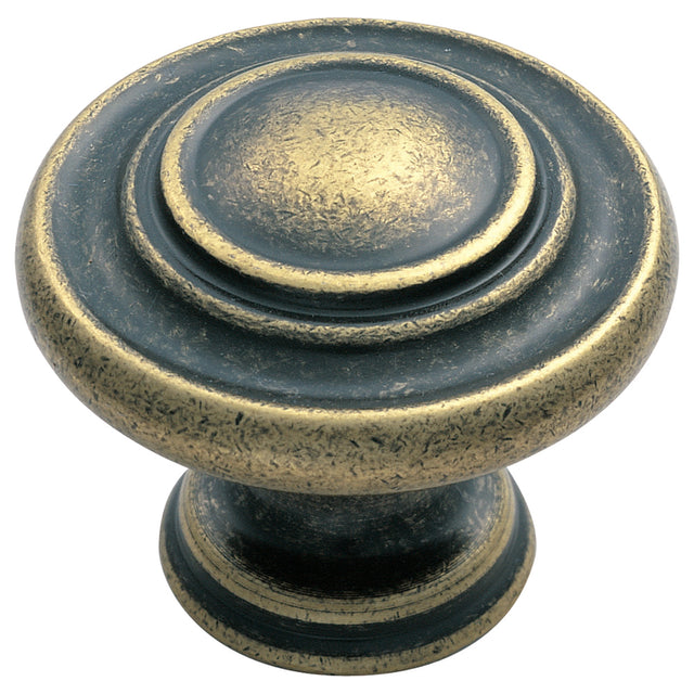 High quality image of FTD - Traditional Pattern Knob 34mm - Antique Burnished Brass | Sku. ftd515abb | Trade Door Handles.