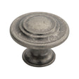 High quality image of FTD - Traditional Pattern Knob 34mm - Pewter | Sku. ftd515pt | Trade Door Handles.