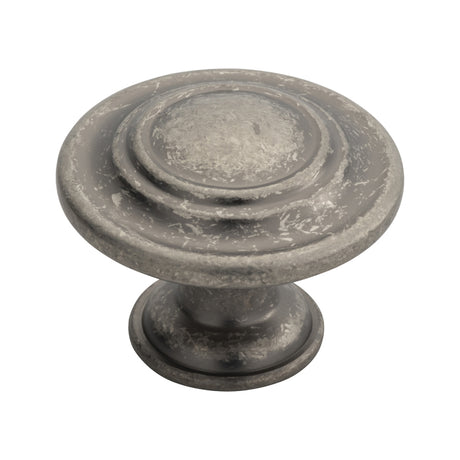High quality image of FTD - Traditional Pattern Knob 34mm - Pewter | Sku. ftd515pt | Trade Door Handles.