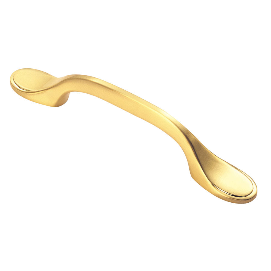 High quality image of FTD - Shaker Style Handle 76mm - Satin Brass | Sku. ftd520sb | Trade Door Handles.