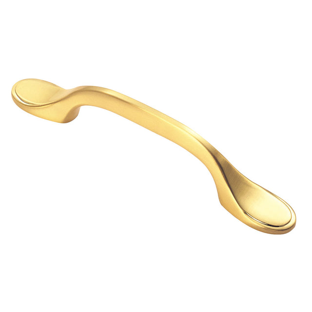 High quality image of FTD - Shaker Style Handle 76mm - Satin Brass | Sku. ftd520sb | Trade Door Handles.