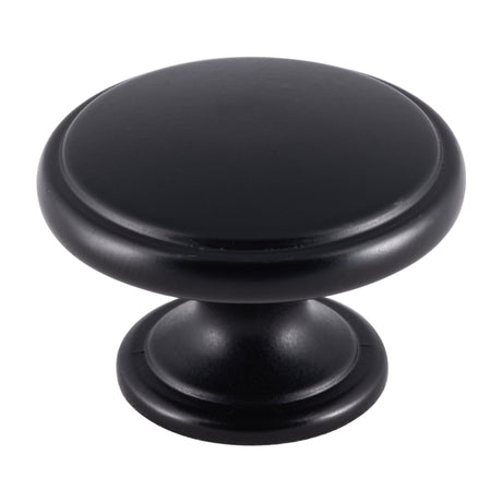 High quality image of FTD - Oxford Knob 38mm - Matt Black | Sku. ftd524mb | Trade Door Handles.