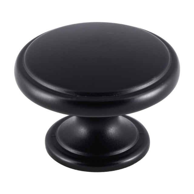 High quality image of FTD - Oxford Knob 38mm - Matt Black | Sku. ftd524mb | Trade Door Handles.