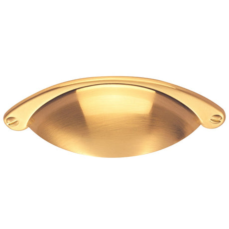 High quality image of FTD - Cup Pattern Handle 64mm - Satin Brass | Sku. ftd555sb | Trade Door Handles.